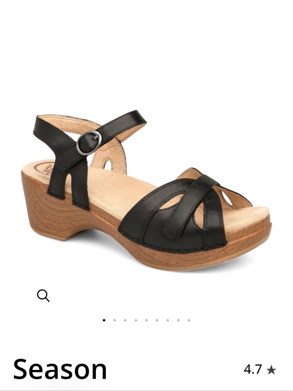NWT Dansko Black Season Sandals